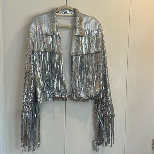 Sequin Jacket with tassels